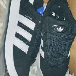 Adidas Campus Black Suede Sneakers